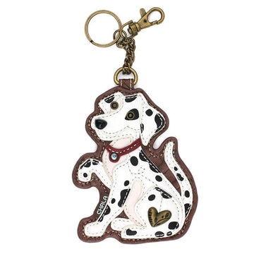Chala keychain vegan DALMATIAN KEY FOB/COIN PURSE